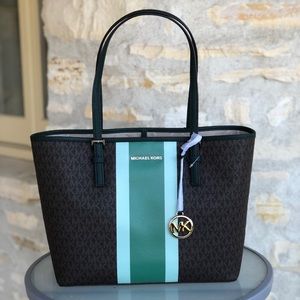NWT Michael Kors Center Stripe tote handbag purse